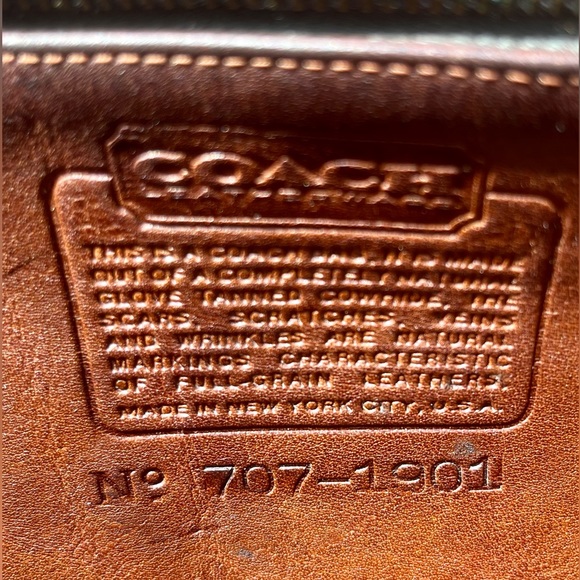 Vintage Coach Buckled Clutch - RARE 1977 (tabac) - Picture 3 of 11